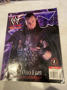 WWF Magazine Jun 1999 (Undertaker on the cover) - Includes Hardy Boyz poster - Picture 1 of 2