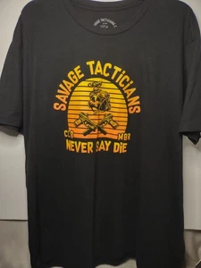 Savage Tacticians Herren T-Shirt XXL Never Say Die - Bild 1 von 5