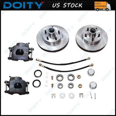 FOR 60-70 CHEVY C10 5 LUG FRONT TRUCK DISC BRAKE CONVERSION WHEEL COMPONENT KIT - Image 1 of 4