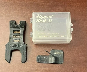 Vintage Arrow Rest Lot Flipper Rest II & Kwik Lok Holder RH Recurve or Compound - Picture 1 of 1