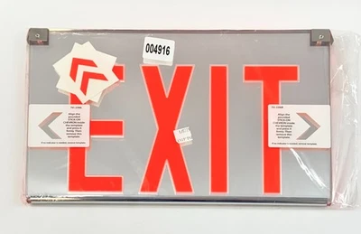 Thomas & Betts LED Exit Sign Die Cast Double Face Red Mirror LX2NRMUA-C - Image 1 of 4