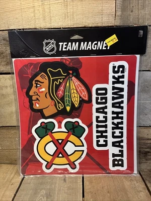 Chicago Blackhawks Giant Team Magnet Magnets 11.5” NEW - Image 1 of 4