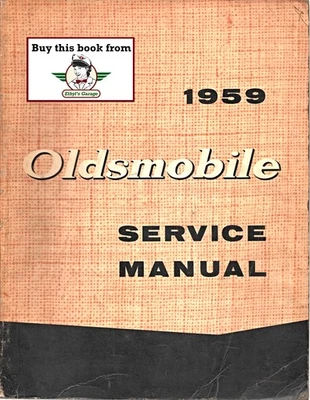 Oldsmobile 1959 manual de reparación de taller de fábrica 88 Super 88 98 Foto 1 de 2