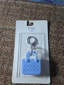 BOGG Bag Light Blue Tiny Tote Keychain Clip-on Bag Charm - Picture 1 of 4