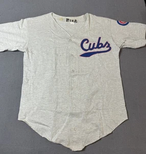 Vintage Cooperstown Collection MLB 1989 Sz L Chicago Cubs Button Jersey - Picture 1 of 11