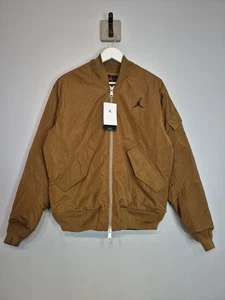 Nike Jordan Bomber Jacket Bronze Brand New With Tags UK Small - Picture 1 of 7
