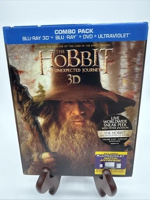 The Hobbit: An Unexpected Journey 3D Blu-ray/Blu-ray/DVD (2013, 5-Disc Set) Foto 1 de 3