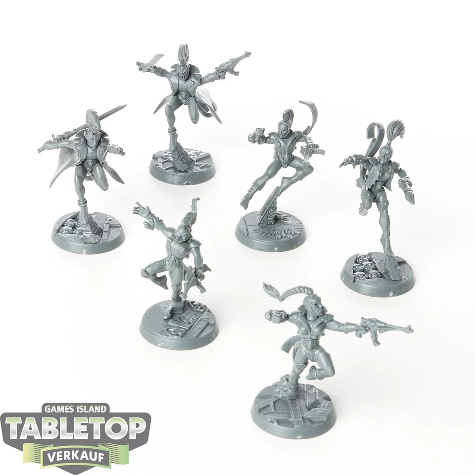 Aeldari - 6 Harlequin Troupe - unbemalt - Bild 1 von 1
