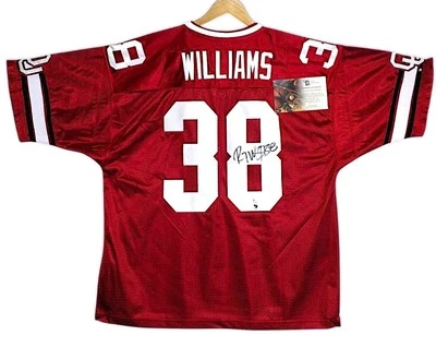 Camiseta Roy Williams Oklahoma Sooners autografada/assinada vermelha 2XL GAI GP 32416 - Imagem 1 de 4