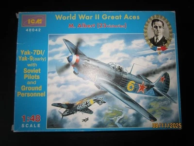 1/48 ICM Yakovlev Yak 7DI/Yak 9 early M. Albert with soviet pilots and personnel - Immagine 1 di 2