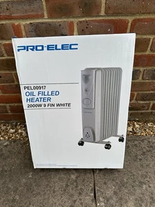 Pro-Elec 2000W Oil Filled Heater - 9 Fin - New 30kg - Picture 1 of 2