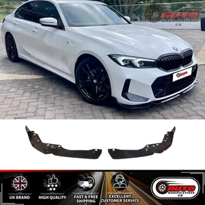 BMW 3 SERIES G20 LCI FACELIFT FRONT SPLITTER LIP IN GLOSS BLACK 2021+ - Picture 1 of 9