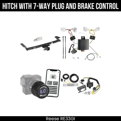 Paquete de remolque de enganche + control de freno para 09-14 Nissan Murano 44600 receptor de 2" clase 3 Foto 1 de 4