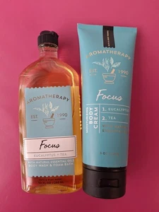 Bath & Body Works AROMATHERAPY FOCUS EUKALYPTUS TEE Körpercreme & Duschgel - Bild 1 von 3