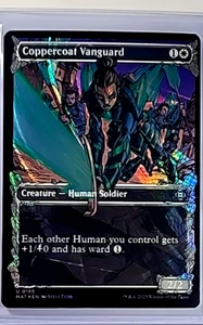Magic The Gathering MAT The Aftermath Showcase Halo Foil 186 Coppercoat Vanguard - Picture 1 of 2