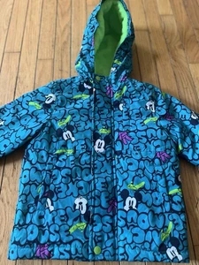 Disney Marvel Star Wars Mickey Mouse Kids Puffer Coat Jacket Spotted Zebra 4T - Picture 1 of 9