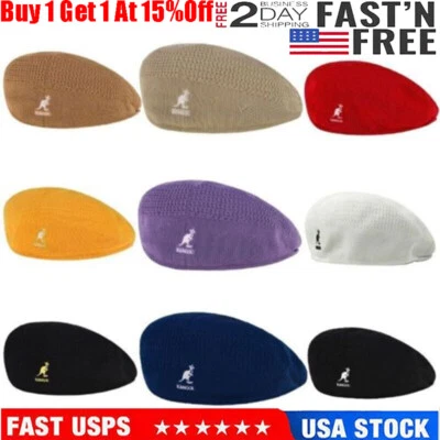 Kangol Breathable Summer Newsboy Woven Flat Caps Casual Men Women Beret Hat USA - Image 1 of 2