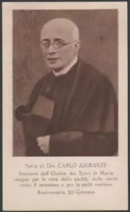 santino-holy card S.D. CARLO AMIRANTE - Foto 1 di 1