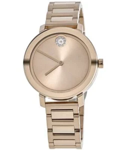 Nuevo reloj para mujer Movado Bold Evolution clavel oro rosa acero 3600824 - Imagen 1 de 4