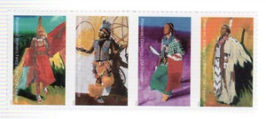 Scott #5981a PowWows Native American Culture Strip of 4 Forever Stamps - MNH - Picture 1 of 1