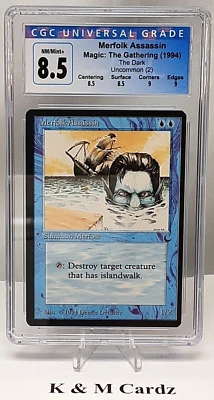 MTG - The Dark - Merfolk Assassin - Graded - CGC 8.5 - Vintage - Image 1 of 4