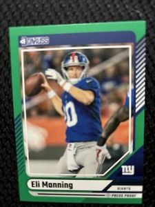 Eli Manning 2024 Donruss Green Press Proof New York Giants #75 - Picture 1 of 2