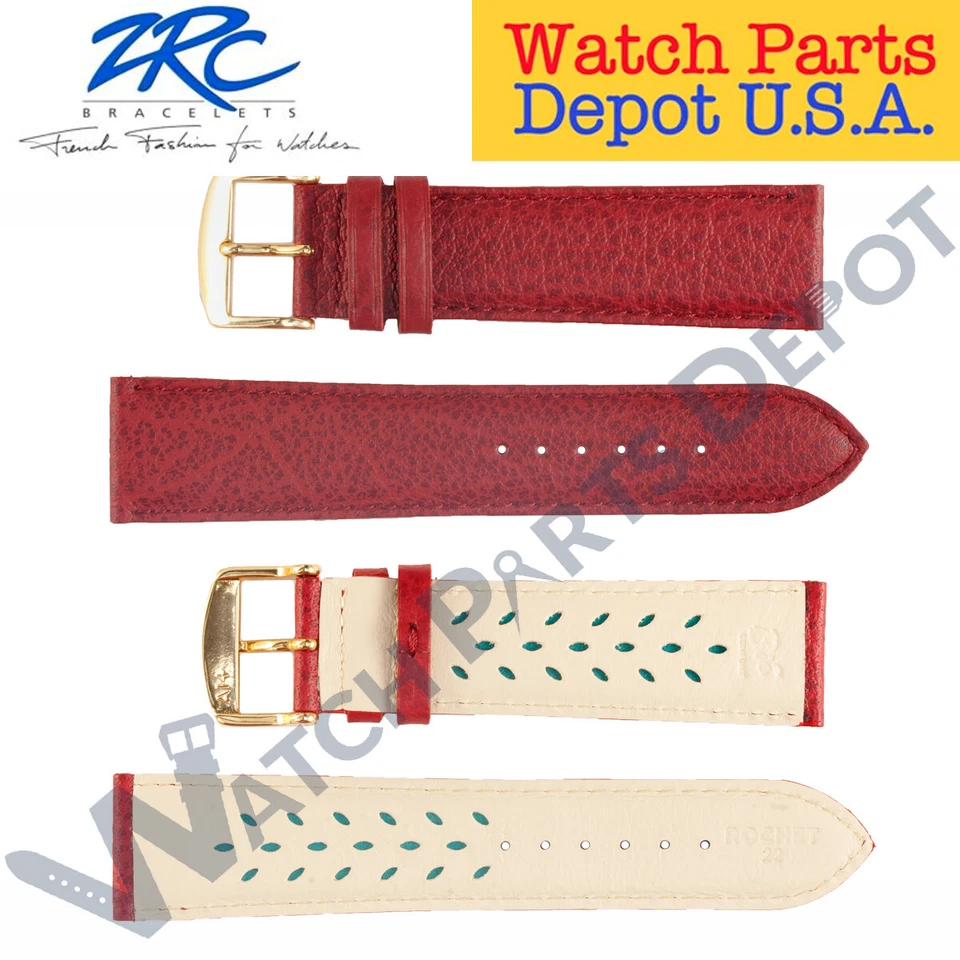 ZRC No. 502 Buffalo Grain Fine Leather Bands Bioconfort Anti-Allergic (10-24mm) - Image 1 of 2
