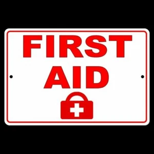 First Aid Kit Sign METAL emergency medicine notice warning SW017 - Picture 1 of 12