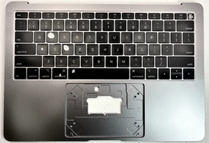 ✅ MACBOOK AIR 13 A1932 KEYBOARD SPACE GRAY TOP CASE PALMREST TESTED GRADE B ✅ - Picture 1 of 6