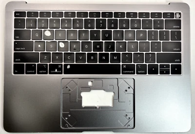 ✅ MACBOOK AIR 13 A1932 KEYBOARD SPACE GRAY TOP CASE PALMREST TESTED GRADE B ✅ - Image 1 of 4