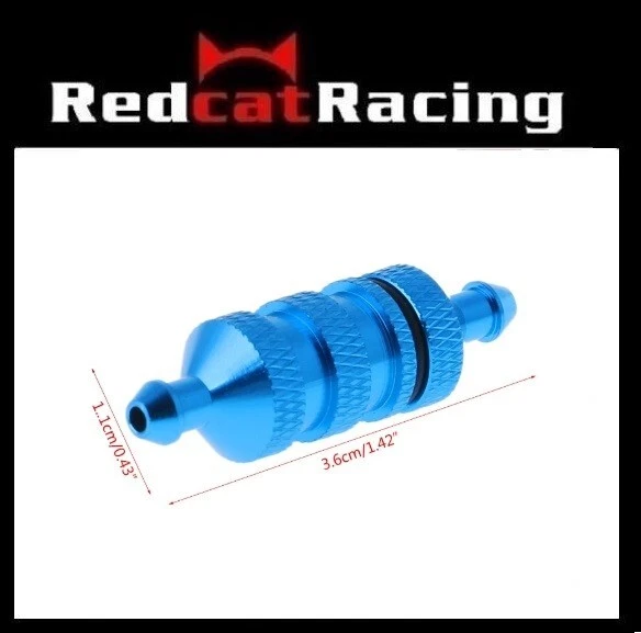 Redcat Racing 80118 Large aluminum fuel filter (blue) 80118 - Image 1 of 1