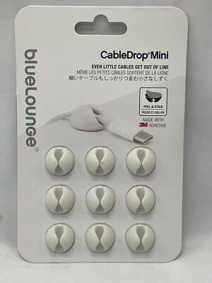 Cabledrop Mini White Cable Management System For All Cables Up To 5/16” - Image 1 of 2