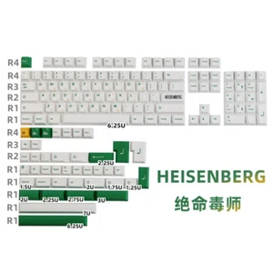 142 Keys Heisenberg Keycap Dye-subbed PBT Keycap Set For Many layout Keyboard  - Picture 1 of 11