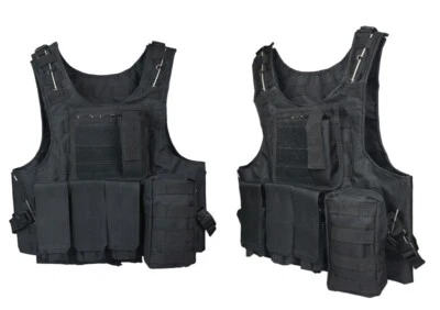 Trainning Tactical Combat Swat Assault Army Shooting Hunting Outdoor Molle Vest - Image 1 of 4