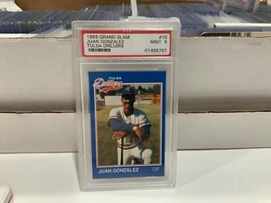1989 GRAND SLAM JUAN GONZALEZ TULSA DRILLERS PSA 9 - Picture 1 of 1