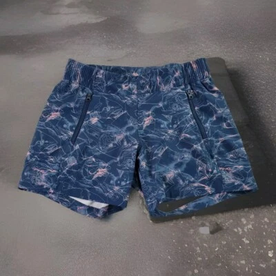 Columbia Tidal II Shorts Woman XS Blue Pink Fish Frenzy Print 5in PFG Hike Camp - Image 1 of 4