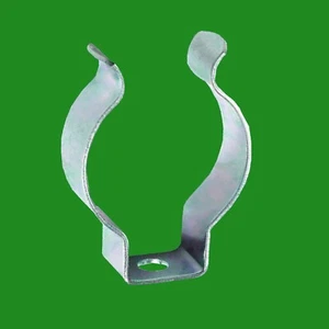 6x T8 Open Terry Clips 25mm 1" inch Fluorescent Tube Steel Spring Holders Tool - Picture 1 of 2