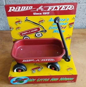 Vintage RADIO FLYER Original kleiner roter Wagen NEU im Karton 1998 7 Zoll lange Miniatur - Bild 1 von 2