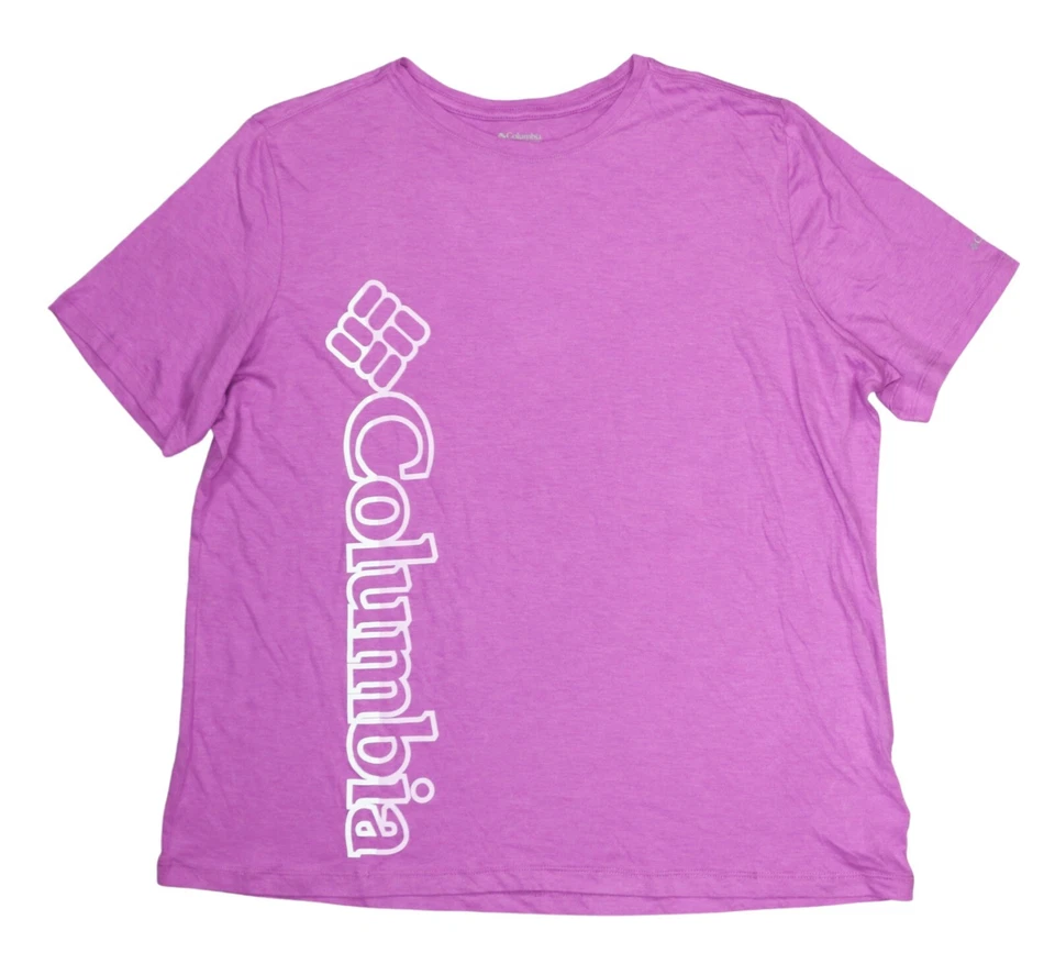 Columbia Plus Size Logo Graphic Print Short Sleeve Women's T-Shirt NWT - Image 1 of 1