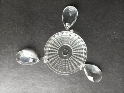 Coupelle à pampilles en verre pour lustres ou appliques ( 2 dispos ) - Photo 1/4