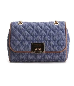Bolso Bandolera Denim Michael Kors Sloan Hombro Convertible Correa Cadena PVP£237 - Imagen 1 de 9