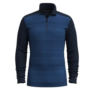 Smartwool 1/4 Zip Classic Thermal Merino Long Sleeve 250g/m2 Baselayer Mens Med - Picture 1 of 2