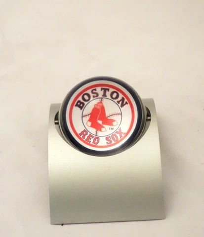 MLB Boston Red Sox Modern Spinning Two Sided Desk Clock Arch Fresh Battery Cover