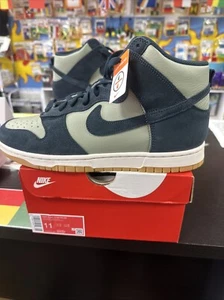 Nike Dunk High Retro Se Jade Horizon Armory Navy Men Sz 11 - Picture 1 of 19