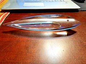 Vintage 10,5" Kosta Boda Kristallglas Wal Fisch Figur Briefbeschwerer signiert - Bild 1 von 11