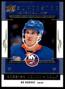 Bo Horvat 2023-24 Upper Deck Series 1 Honor Roll #HR-18 New York Islanders