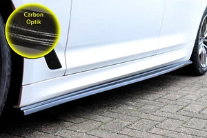Seitenschweller Sideskirts aus ABS für BMW 5er G30 G31 mit M-Paket Carbon Optik - Bild 1 von 3