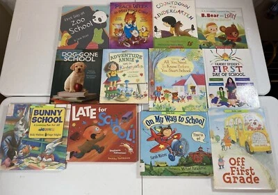 School Mixed Lot Of 12  Books Children Teacher  Picture Book Vintage HC PB - Image 1 of 4