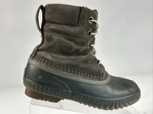 Sorel Cheyanne II Waterproof Duck Boots Youth Size 6 Gray Suede NY2673-246 - Picture 1 of 12