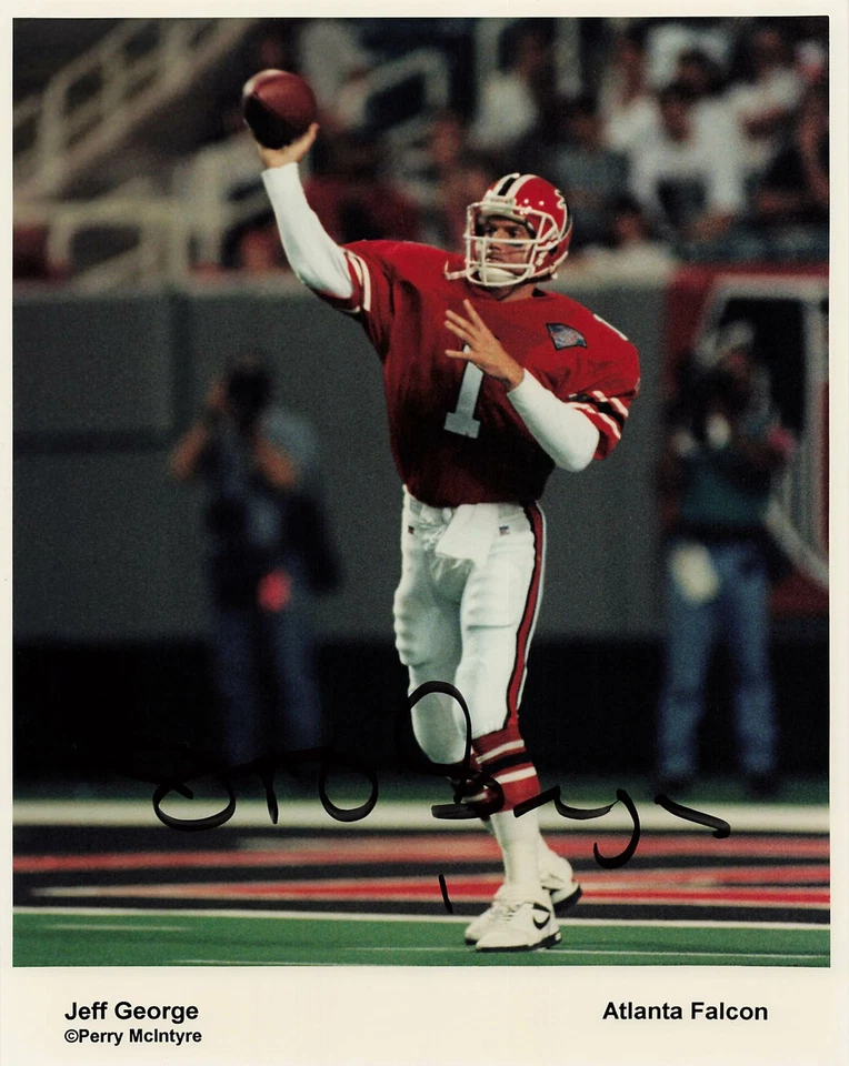 Jeff George Falcons Signed Auto 8x10 *2081 - Image 1 of 1